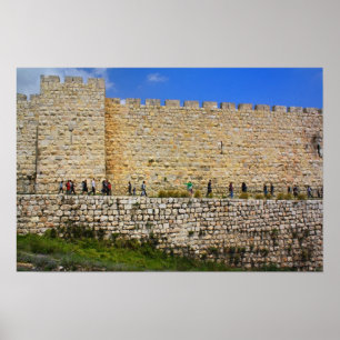 Jerusalem väggar poster
