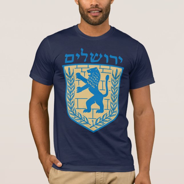 Jerusalem vapensköldT-tröja T-shirt (Framsida)