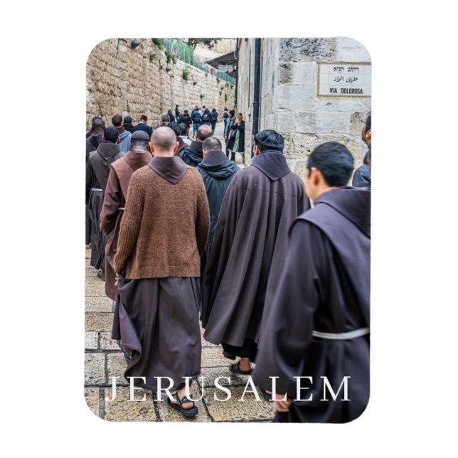 Jerusalem Via Dolorosa-kylmagnet Magnet (Vertikal)
