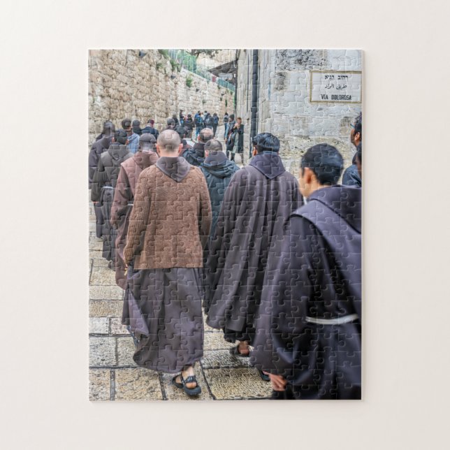 Jerusalem Via Dolorosa puzzle Pussel (Vertikal)