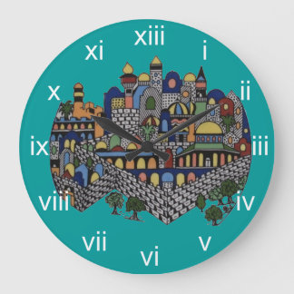 Jerusalem Wall Clock Stor Klocka
