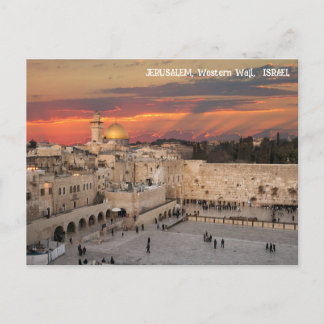 JERUSALEM, Western Wall, ISRAEL Vykort