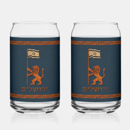 Jerusalemdagen Lejon med Flagga