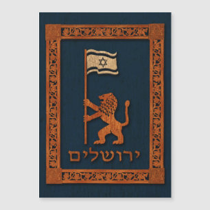 Jerusalemdagen Lejon med Flagga