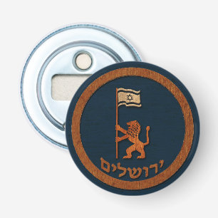 Jerusalemdagen Lejon med Flagga Flasköppnare