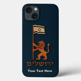 Jerusalemdagen Lejon med Flagga-Mate iphone case