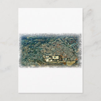 Jerusalems flygvy vykort