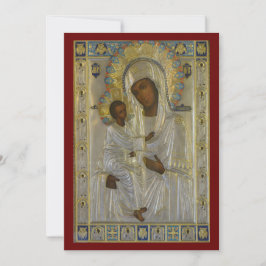 Jerusalems ikon Mor på Guds bönekort Tack Kort