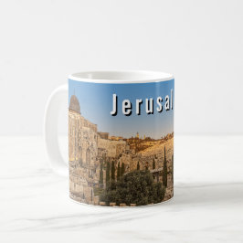 Jerusalems Olivberget och Al-Aqsa-moskén Kaffemugg