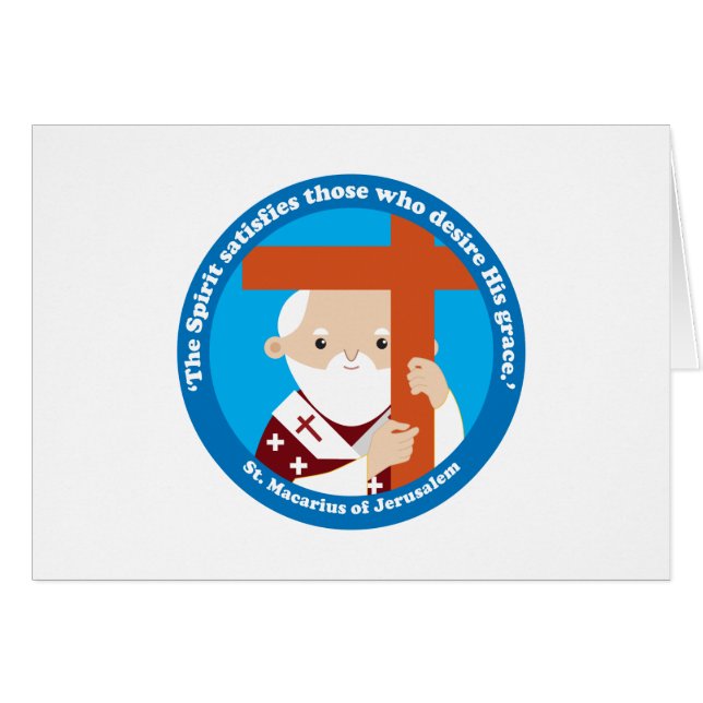 Jerusalems St. Macarius Hälsningskort (Framsidan Horizontal)