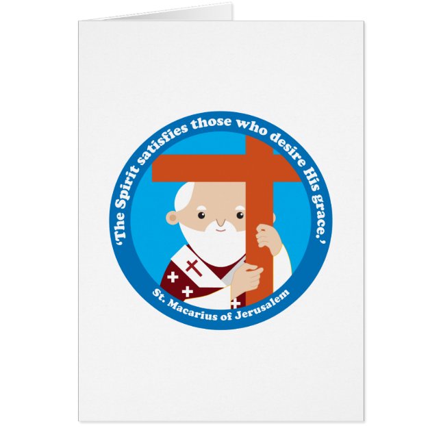 Jerusalems St. Macarius Hälsningskort (Framsidan)