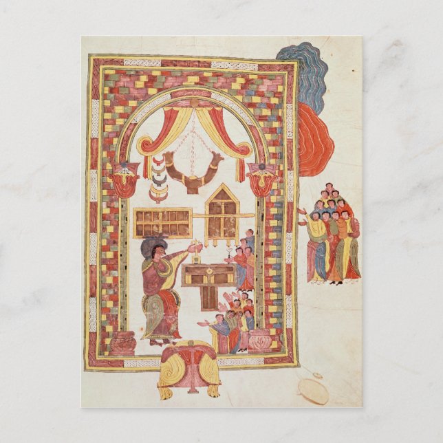 Jerusalems tempel från Bibeln Vykort (Framsida)