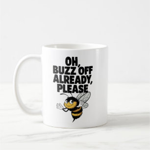 Jerzy Buzz är redan frånvarande - Funny Bee Pun Kaffemugg