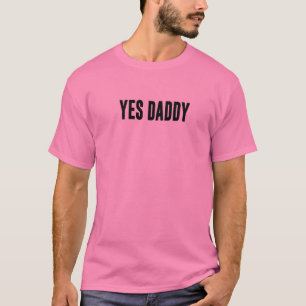 JES DADDY Bold Design in Black T Shirt