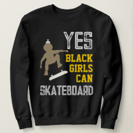 JES GIRLS KAN SKATEBOARD Coola Afro Skater Girl T Shirt