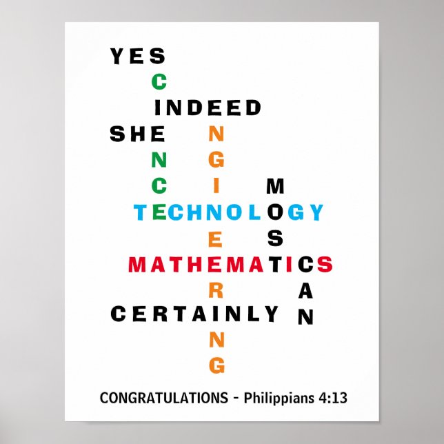 JES SHE CAN Grattiss Grad STEM Poster (Framsidan)