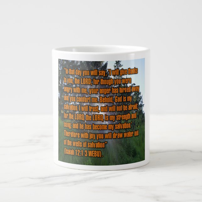 Jesaja 12:1-3 WEBU Mug Jumbo Mugg (Framsidan)