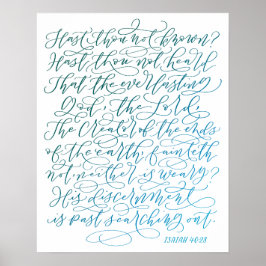 Jesaja 40:28 poster