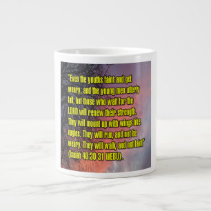 Jesaja 40:30-31 WEBU Mug Jumbo Mugg