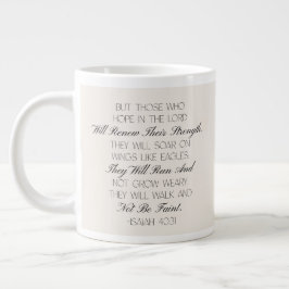 Jesaja 40:31 Hopp Bibelvers Mugg Jumbo Mugg