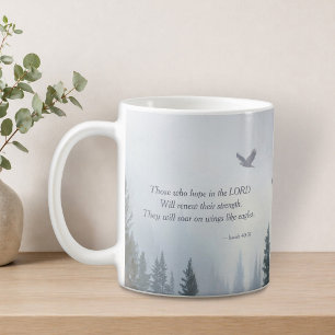 Jesaja 40:31 Örnvinge Skrift Kaffe Mugg