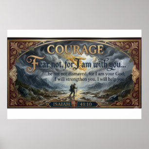 Jesaja 41:10 Moddukken Canvas Affisch Frukta Dig