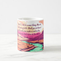 Jesaja 43:19 Kaffemugg Flod Öken