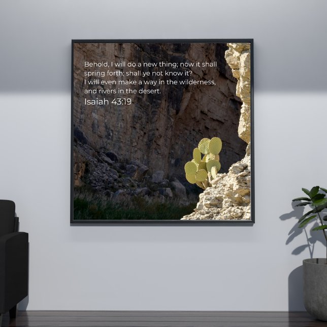 Jesaja 43:19 KJV Väggkonst – Skriftposter (Skapare uppladdad)