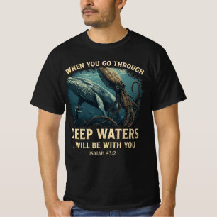 Jesaja 43:2 Valdjup Kristet T-Shirt