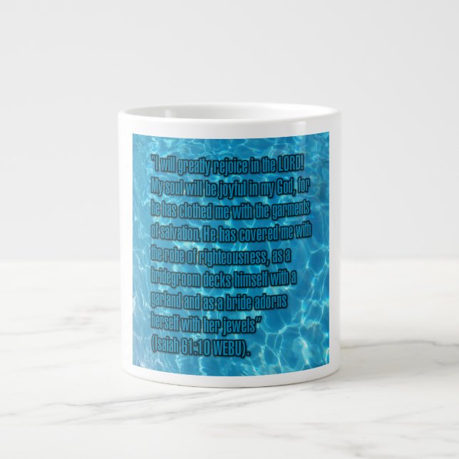Jesaja 61:10 WEBU Mugg Jumbo Mugg (Framsidan)