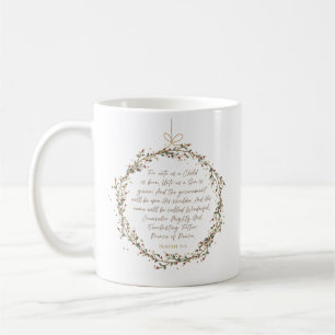 Jesaja 9:6 Julbibelvers Kaffemugg
