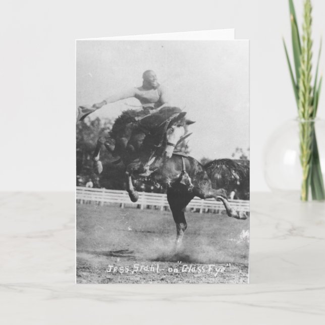 Jess Stahl på Glass Öga. Kort (Framsida)