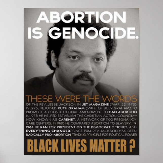 Jesse Jackson Poster (Framsidan)