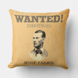 Jesse James American Outlaw Reward Poster Kudde