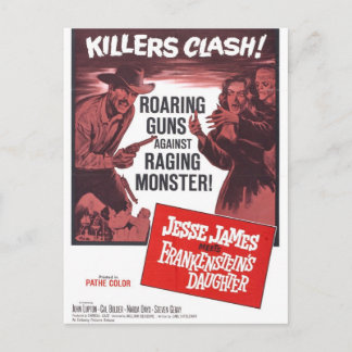 Jesse James Meets Frankenstein-dotterkort Vykort