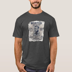 Jesse James önskad affisch T-shirt