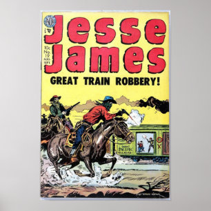 Jesse James tågröveri Poster