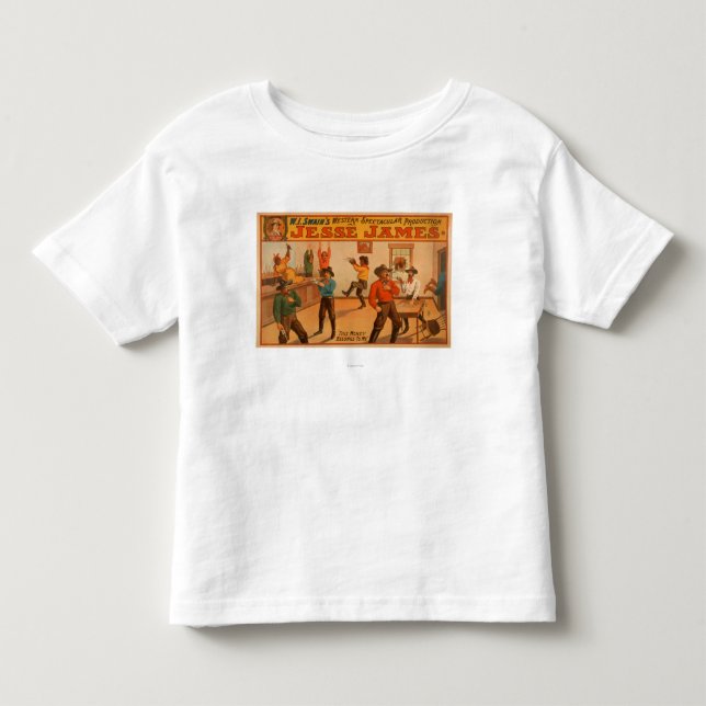 Jesse James western spektakulär produktion Tee (Framsida)