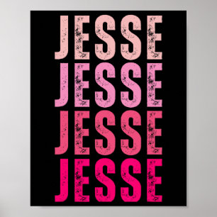 Jesse Personlig Namn I Kärlek Jesse Jesse Vintage Poster