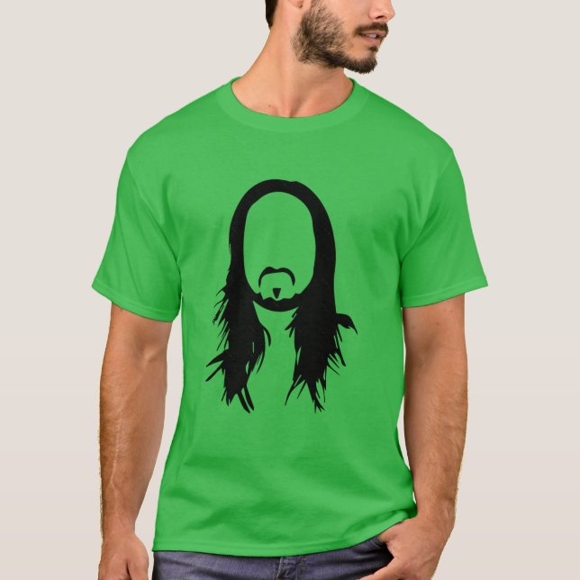 Jesse Pinkman Långt Hår Steve Aoki retro T Shirt (Framsida)