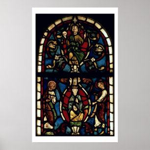 Jesse Träd, 1300-talet (nedfläckad glass) Poster
