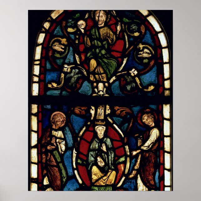 Jesse Träd, 1300-talet (nedfläckad glass) Poster (Framsidan)