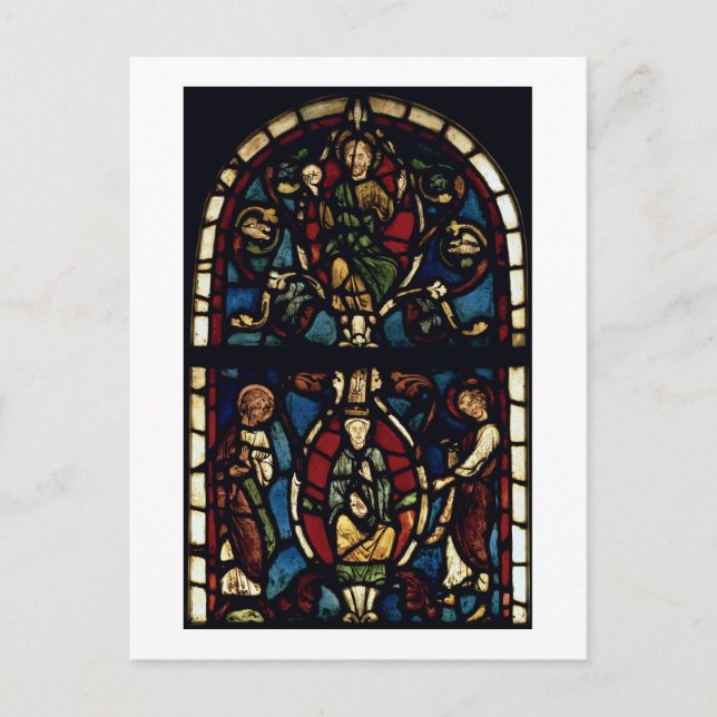 Jesse Träd, 1300-talet (nedfläckad glass) Vykort (Framsida)