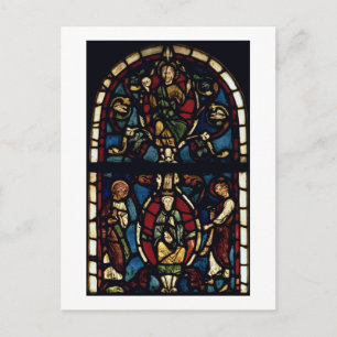 Jesse Träd, 1300-talet (nedfläckad glass) Vykort