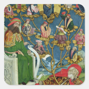 Jesse Träd, från Dome Altar, 1499 Fyrkantigt Klistermärke