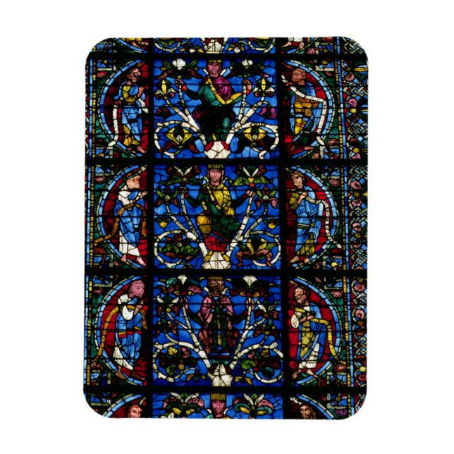 Jesse Träd, lancet window in the väster facad Magnet (Vertikal)