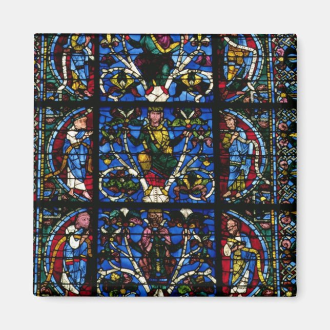 Jesse Träd, lancet window in the väster facad Magnet (Framsidan)