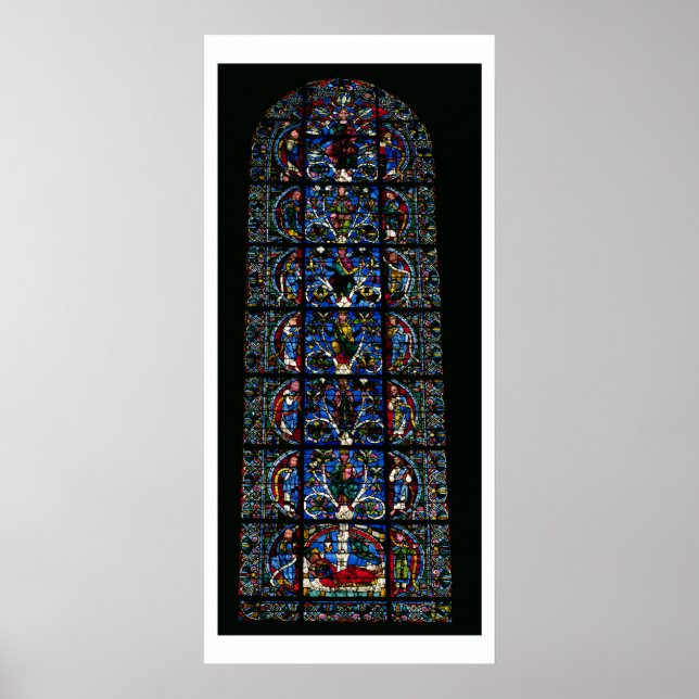 Jesse Träd, lancet window in the väster facad Poster (Framsidan)