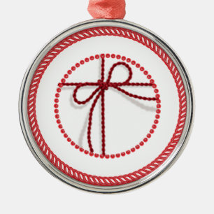 Jesse Träd Scarlet Cord Ornament #1
