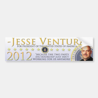 Jesse Ventura 2012 bildekal - vit